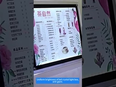 Displayboard a LED ad alta luminosità a 24 V, scatola luminosa a cristallo A4 con schermo