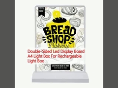 Displayboard a doppio lato a led A4 Light Box per Light Box ricaricabile