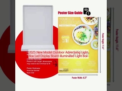 2025 Nuovo modello di pubblicità all'aperto Light Box Led Display Board illuminato Light Box