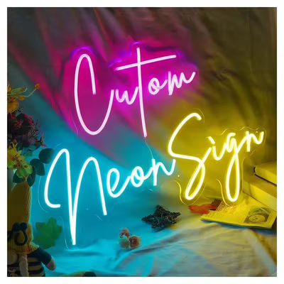 comprare Rosa viola bianco romantico flessibile alta luminosità neon logo segno LED fabbricazione online