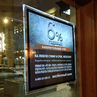 comprare Advertising Crystal Light Box 240V Led Sign Board Per Espositori Ristoranti fabbricazione online