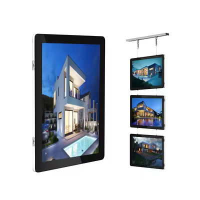 comprare Schermata di visualizzazione della scatola luminosa a sospensione rotabile per cartelloni dei negozi Foto dei menu fabbricazione online