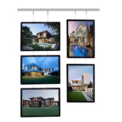 comprare Schermata di visualizzazione della scatola luminosa a sospensione rotabile per cartelloni dei negozi Foto dei menu fabbricazione online