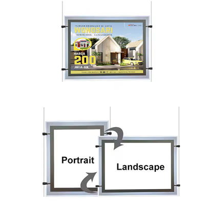 comprare Lightbox retroilluminato personalizzato Led Crystal Frame Ultra Slim Outdoor Advertising Light Box fabbricazione online