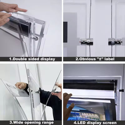 comprare 2835 Casella luminosa a strisce a LED per la pubblicità Risparmio energetico Casella luminosa a cristallo a LED Display DC12V fabbricazione online