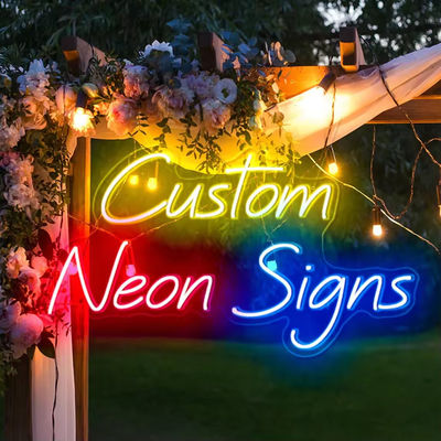 comprare Fonte di luce giallo arancione verde a strisce acrilica Sala festa Luce nuziale LED segno al neon fabbricazione online