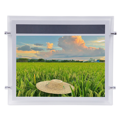 comprare SMD LED Crystal Light Box Silver Neon Box pubblicitario 2835 LED Strip Pannello acrilico fabbricazione online