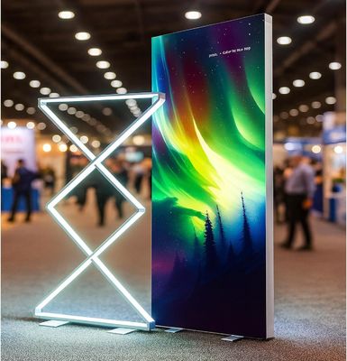 comprare Logo personalizzabile Display LED Banner Stand Pubblicità Light Box fabbricazione online