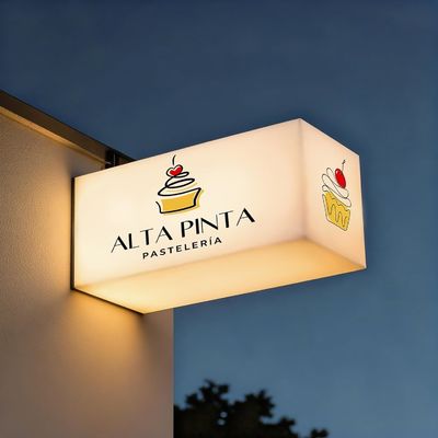 comprare Lightbox pubblicitaria a LED personalizzata con design stampati UV e uso esterno impermeabile fabbricazione online