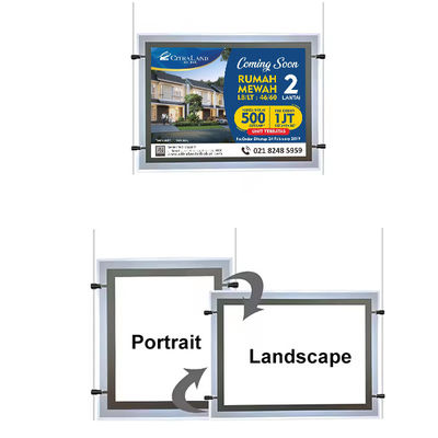 OEM Hanging Acrylic Led Sign Board Crystal LED Ultra Thin Led Light Box Tracing Pad