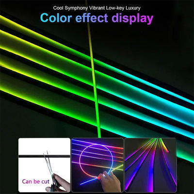 18 in 1 auto di illuminazione ambientale luce Neon Exterior Strip 96MHz RGB Car Atmosphere luci