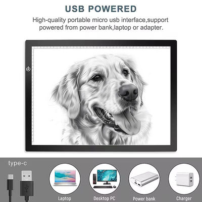 Tavola di disegno portatile USB Power LED Tracing Light Box