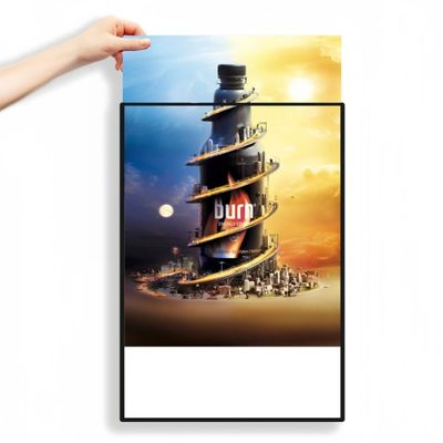 Quadro di poster in alluminio ultra-sottile, scatto di vetro, scatola di luce pubblicitaria
