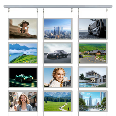 Casella di luce a led a cristallo personalizzata 80000hr Caselle di luce a retro acrilica trasparente per pubblicità