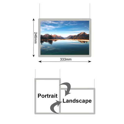 Aluminio Ultra Slim Crystal Light Box Snap Clip pubblicitario retroilluminato Cartellone Quadro Light Box