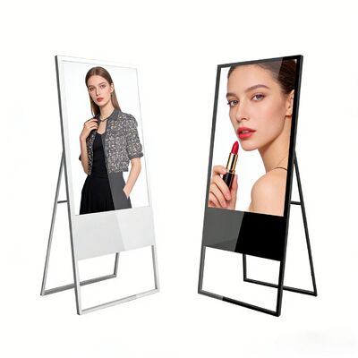 Segnaletica digitale a muro con 2500 cd luminosità e gestione remota dei contenuti per display pubblicitari